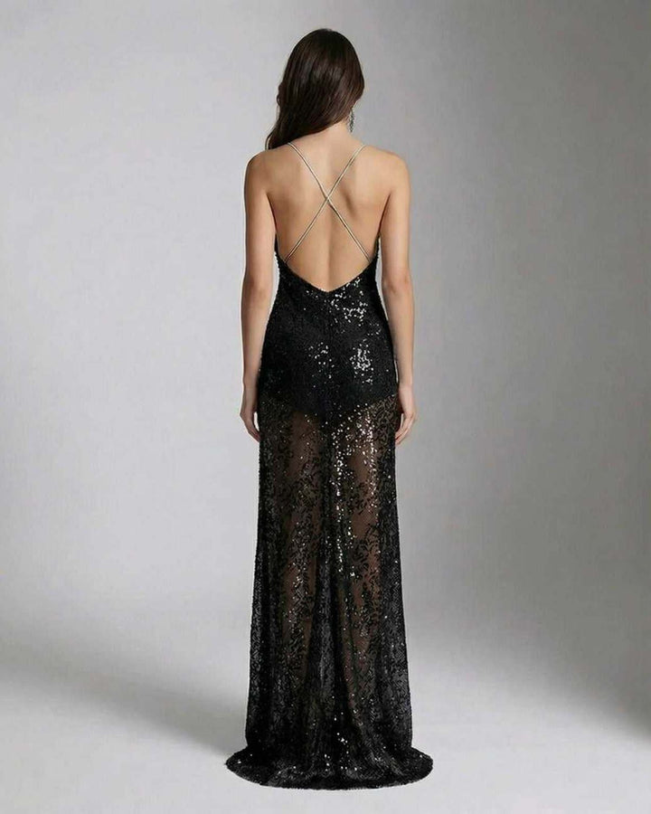 Duttini | Black Maxi Dress for Women