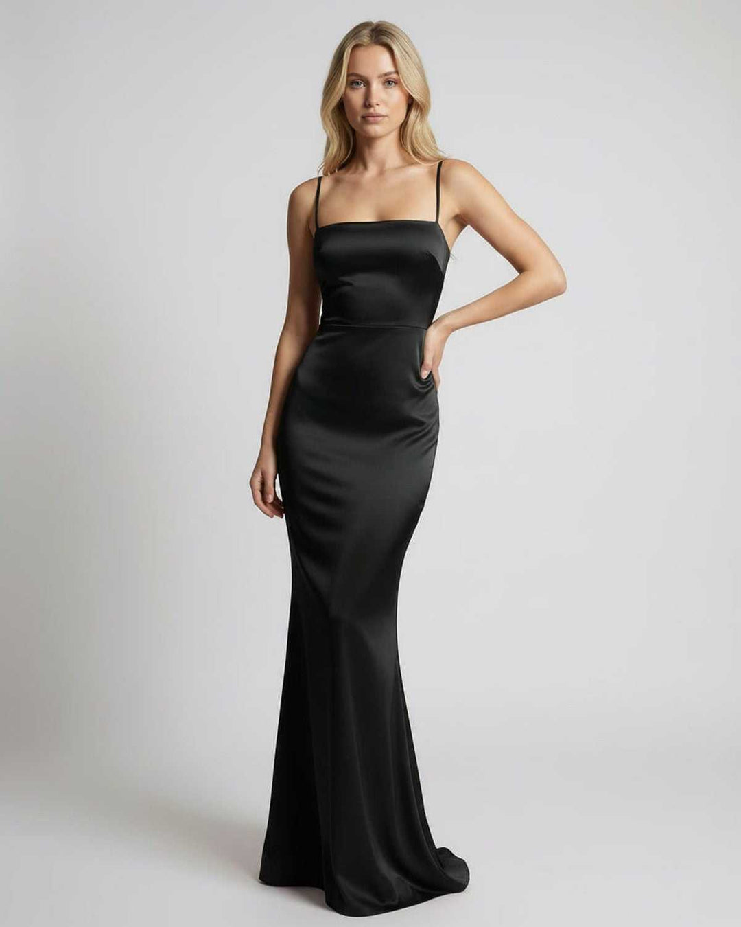 Duttini | Maxi Dress for Women in Lightweight Fabric, Navy Blue, Elegant Style