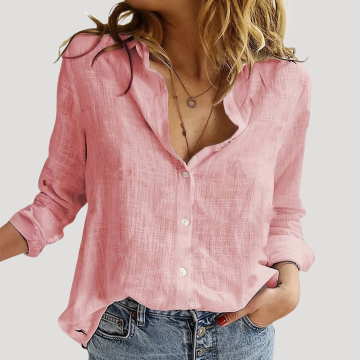 Duttini | Sophisticated Relaxed Button Down Blouse Made to Turn Heads