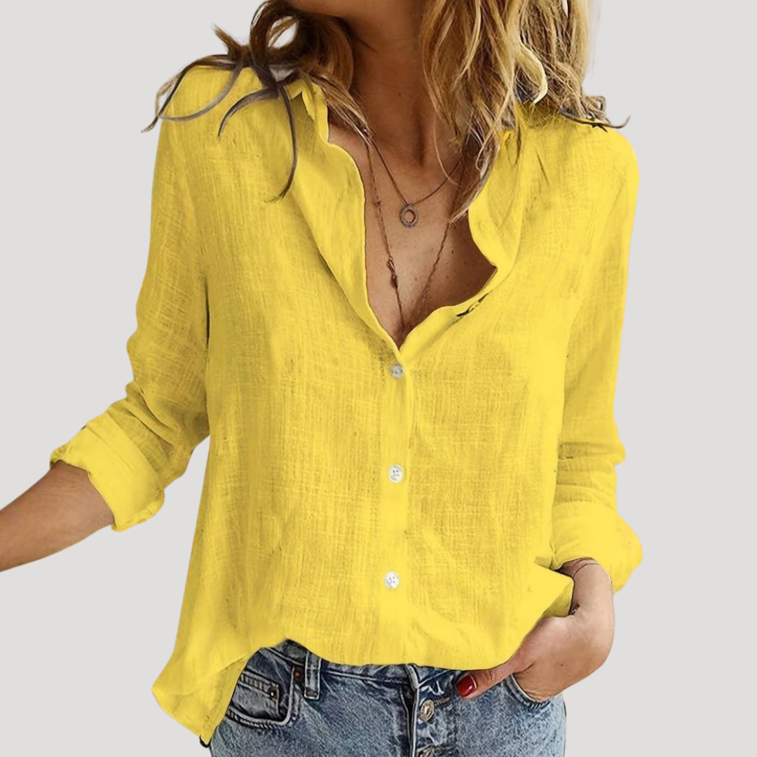 Duttini | Sophisticated Relaxed Button Down Blouse Made to Turn Heads