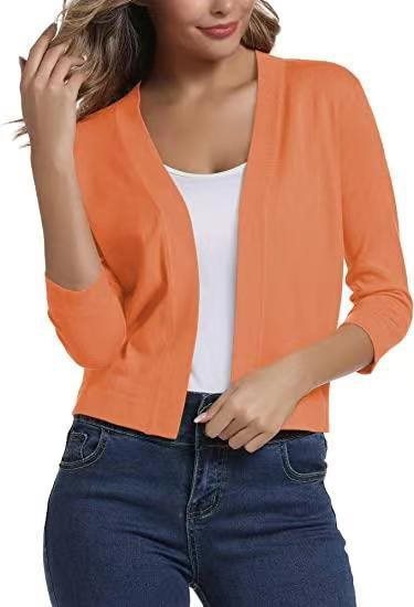 Duttini | Graceful Open Front 3/4 Sleeve Cardigan for Every Occasion