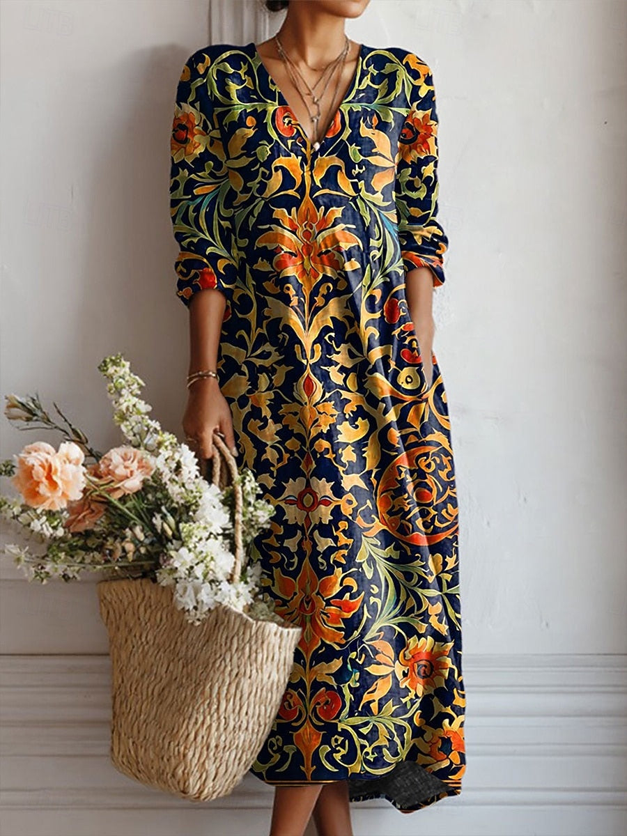 Duttini | Comfort Dress for Women in Soft Fabric, Relaxed Fit, Classic Style