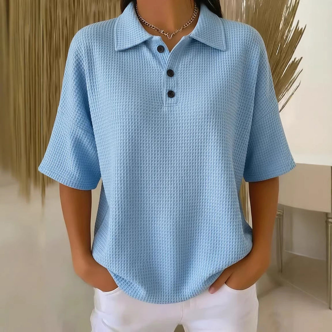 Duttini | Graceful Collared Short Sleeve Polo Shirt for Every Occasion