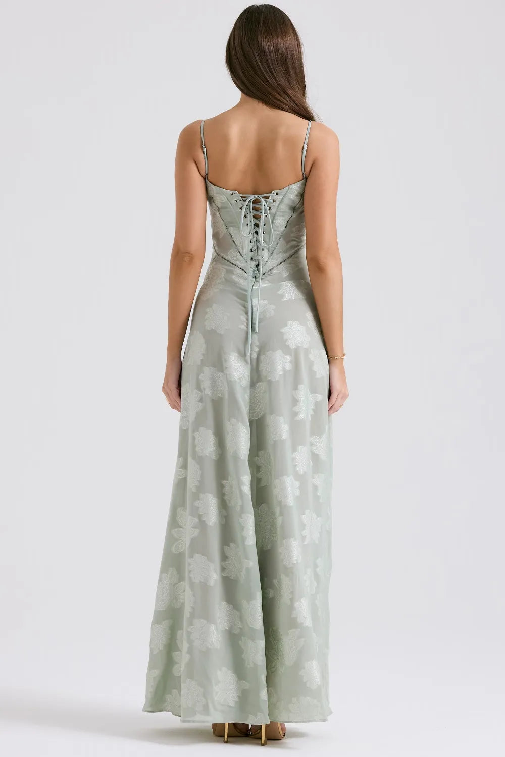 Duttini | Elegant Long Summer Dress With Open Back And Adjustable Straps