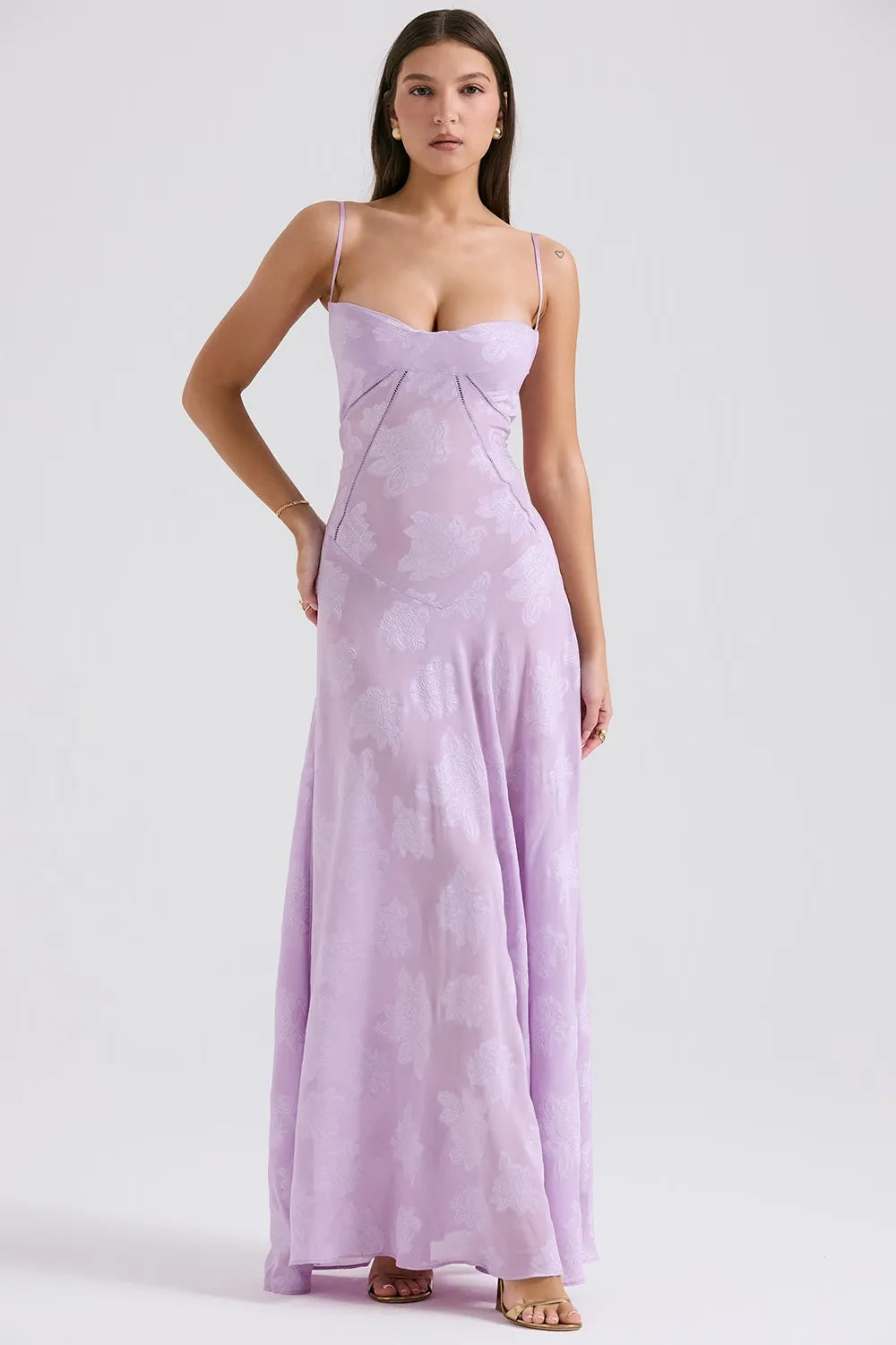 Duttini | Elegant Long Summer Dress With Open Back And Adjustable Straps