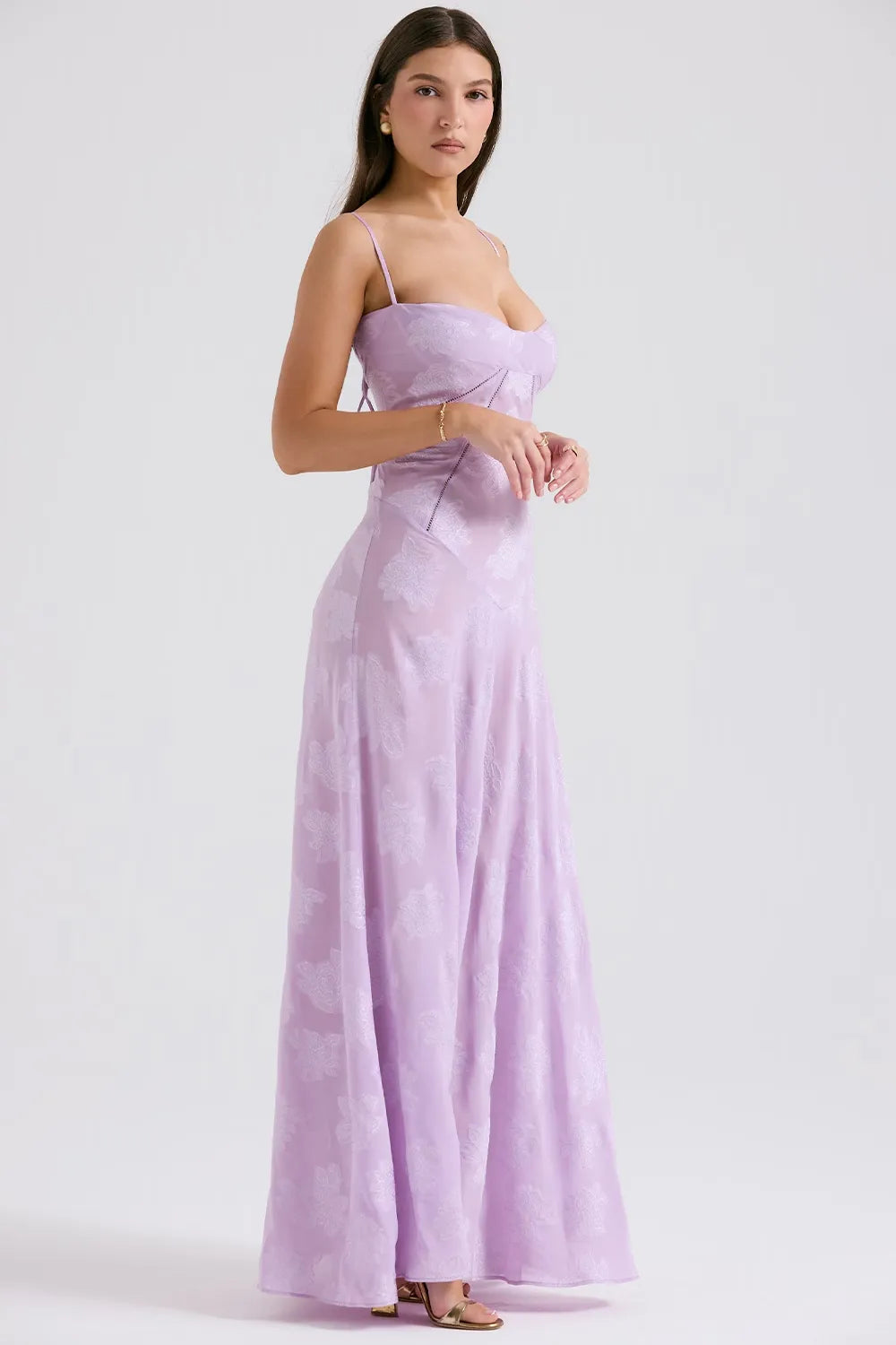 Duttini | Elegant Long Summer Dress With Open Back And Adjustable Straps