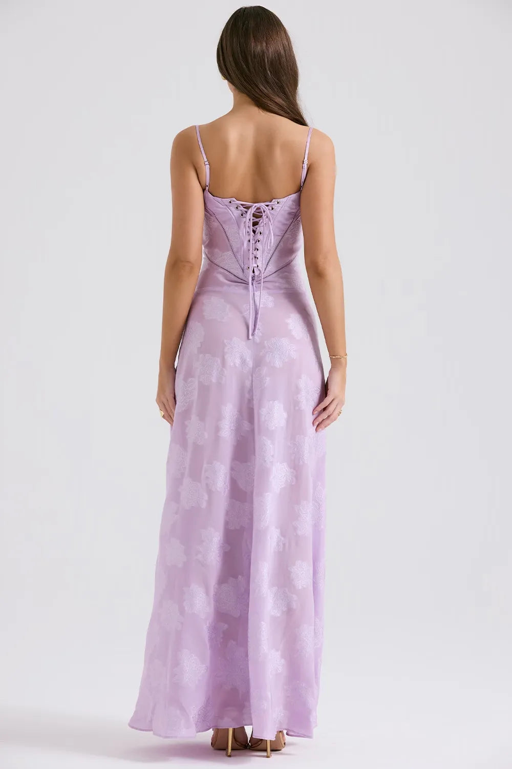 Duttini | Elegant Long Summer Dress With Open Back And Adjustable Straps