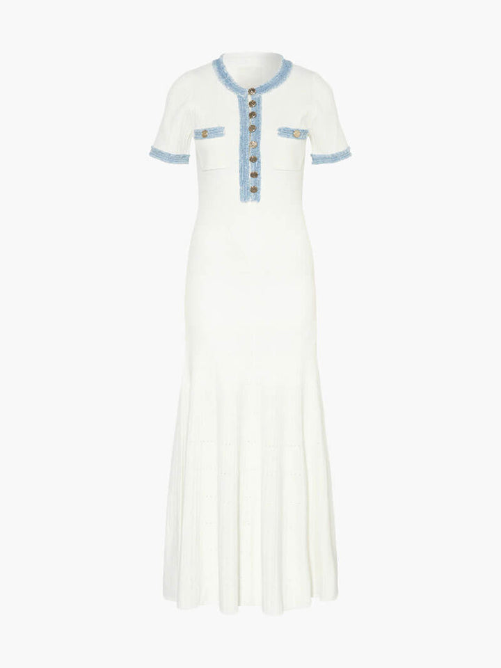 Duttini | Button-Front Knit Maxi Dress