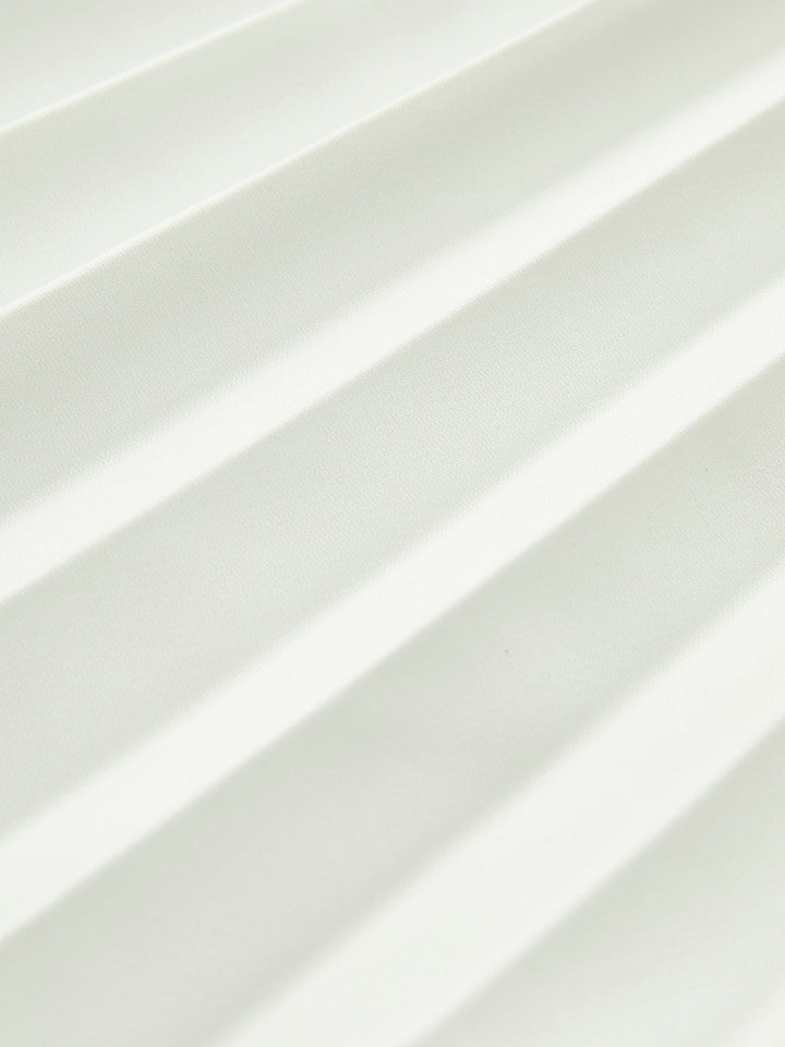 Duttini | Luxe Strapless Pleated Maxi Dress With Side Split