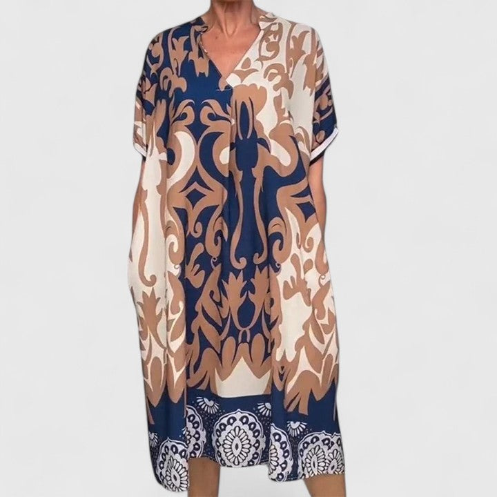 Duttini | Comfortable Dress for Women in Soft Fabric, Relaxed Fit, Black
