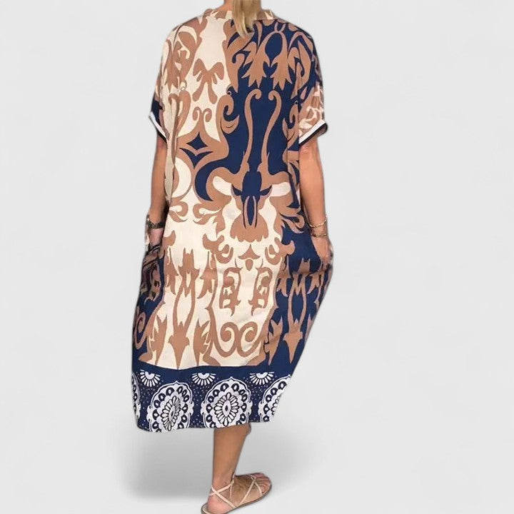 Duttini | Comfortable Dress for Women in Soft Fabric, Relaxed Fit, Black
