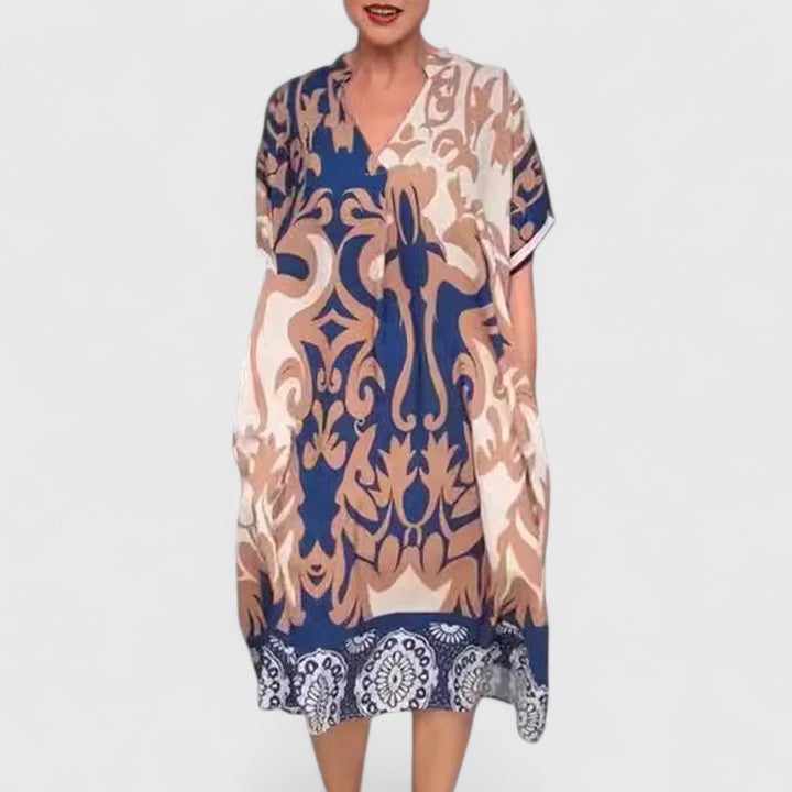 Duttini | Comfortable Dress for Women in Soft Fabric, Relaxed Fit, Black