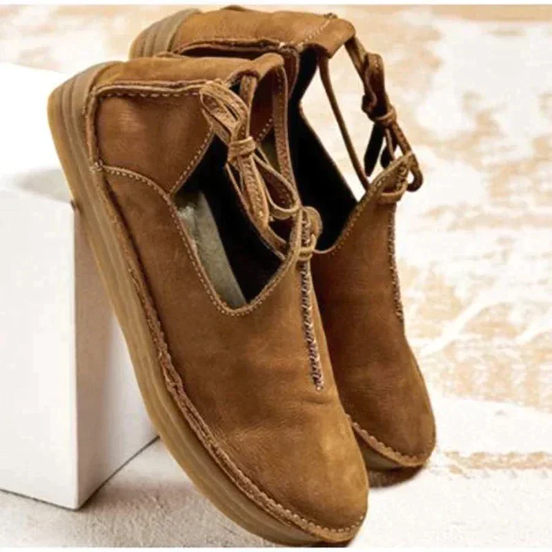 Duttini | Supportive Lace Up Flat Shoes for All-Day Comfort