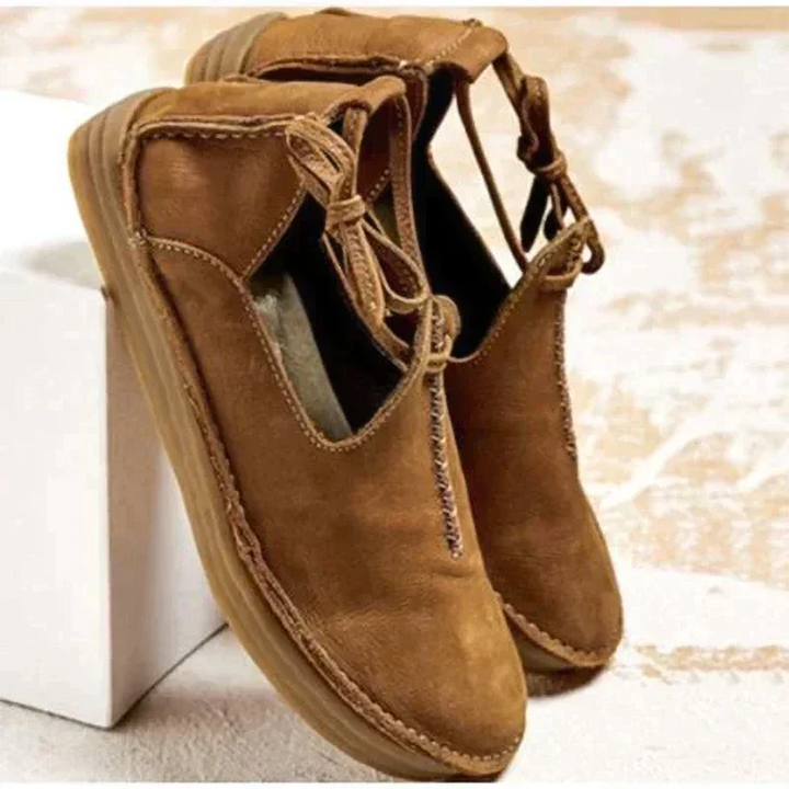 Duttini | Supportive Lace Up Flat Shoes for All-Day Comfort