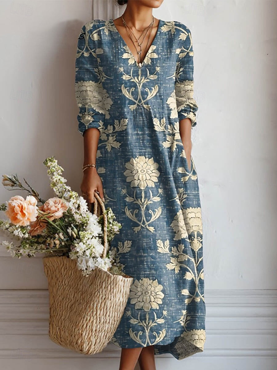 Duttini | Everyday Comfort Dress for Women in Soft Fabric, Relaxed Fit, Classic Style