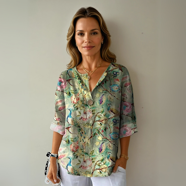 Duttini | Chic Floral Print Blouse for Every Occasion