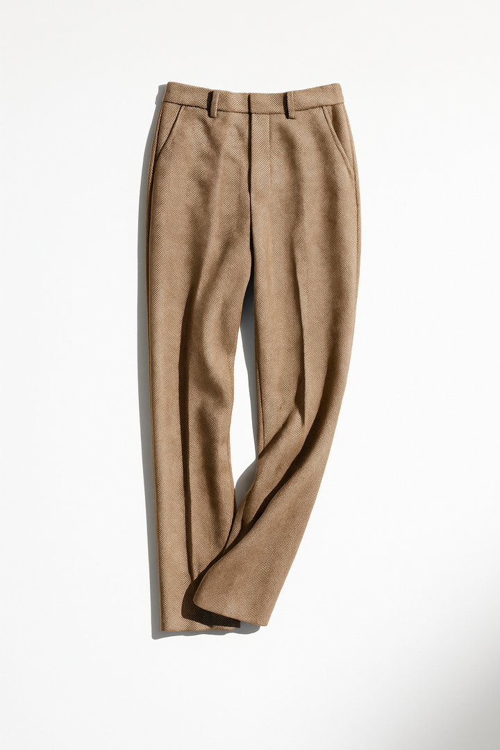 Duttini | Wool Herringbone Pants