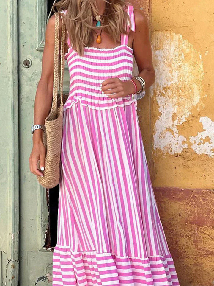 Duttini | Elegant Striped Summer Dress in a Flattering Cut