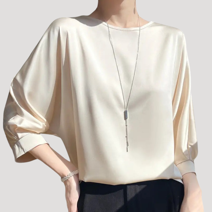 Duttini | Elegant Long Sleeve Relaxed Fit Blouse for Effortless Elegance