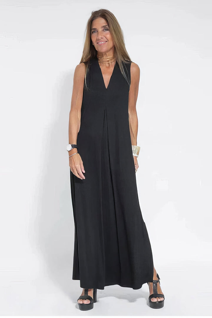 Duttini | Elegant Long Dress With Coordinated Cardigan
