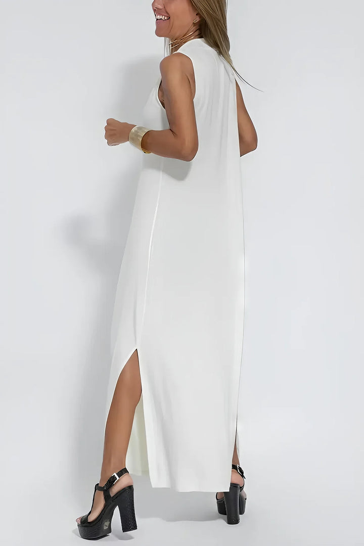 Duttini | Elegant Long Dress With Coordinated Cardigan