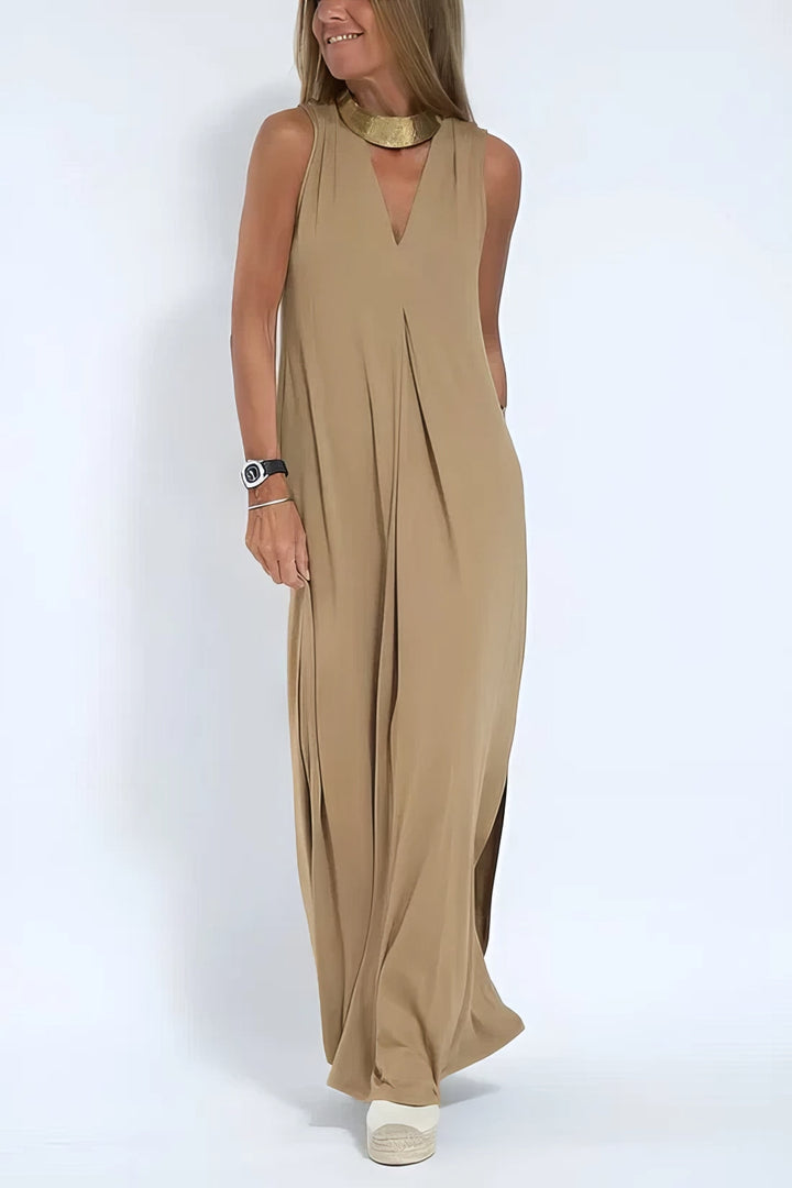 Duttini | Elegant Long Dress With Coordinated Cardigan
