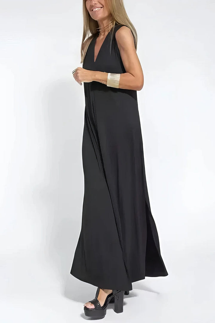 Duttini | Elegant Long Dress With Coordinated Cardigan