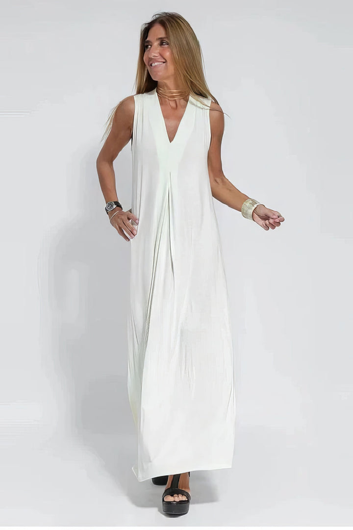 Duttini | Elegant Long Dress With Coordinated Cardigan