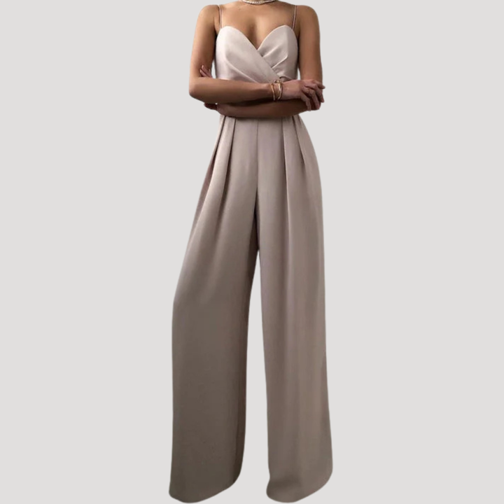 Duttini | Statement Sweetheart Wide Leg Jumpsuit for a Polished Look