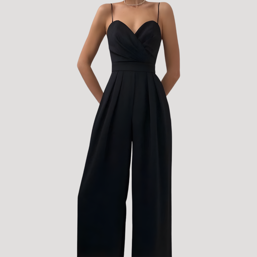 Duttini | Statement Sweetheart Wide Leg Jumpsuit for a Polished Look