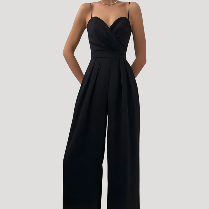 Duttini | Statement Sweetheart Wide Leg Jumpsuit for a Polished Look