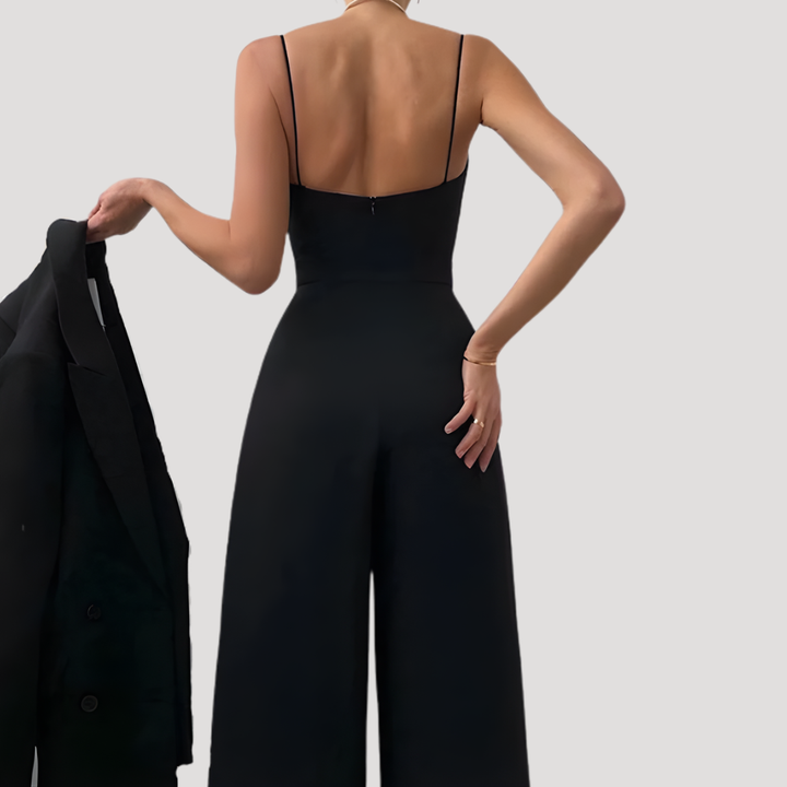 Duttini | Statement Sweetheart Wide Leg Jumpsuit for a Polished Look