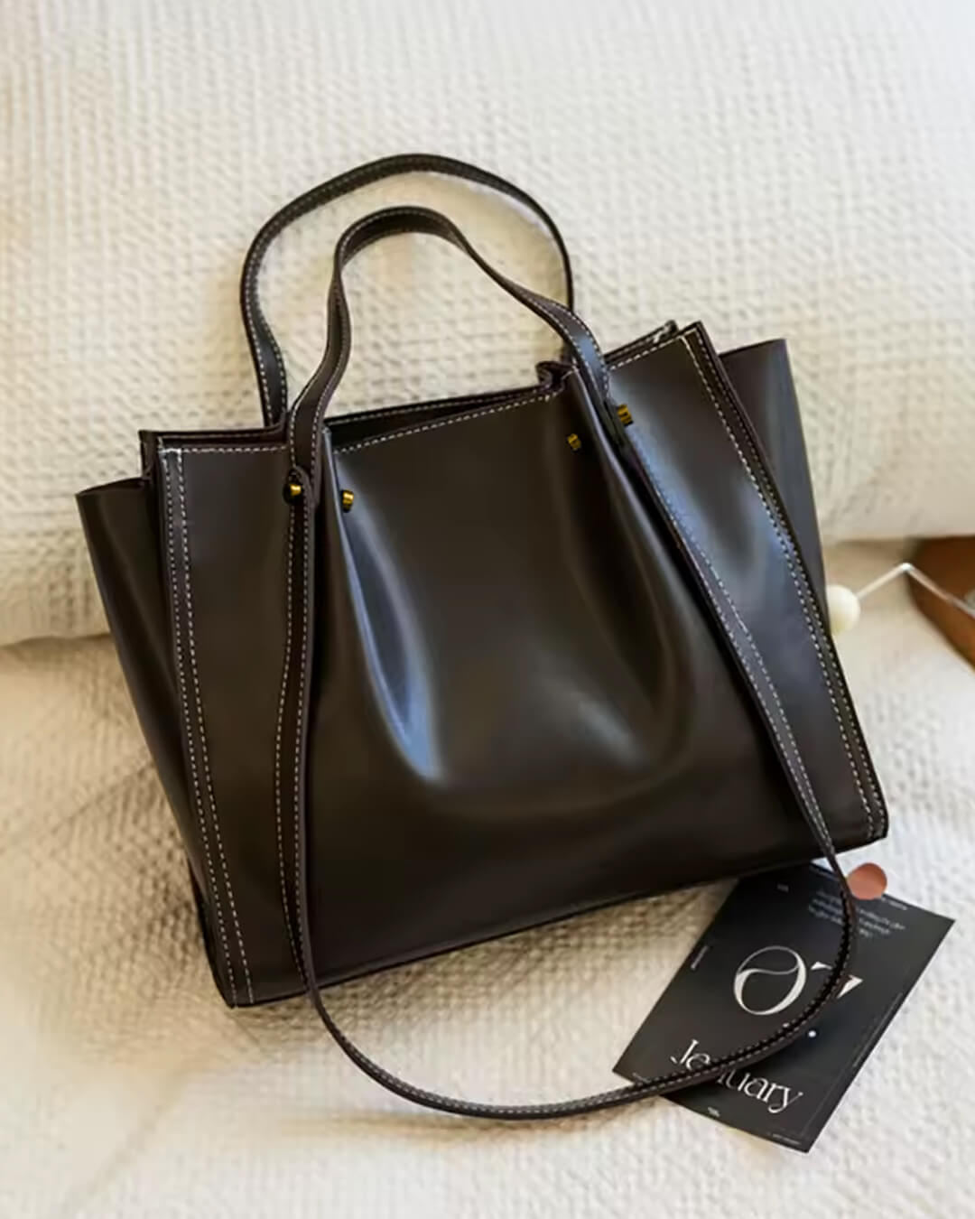 Duttini | Vegan Leather Everyday Tote Bag