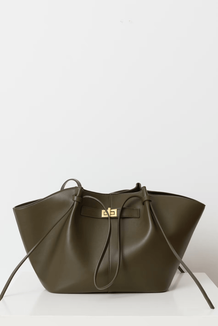 Duttini | Structured Shopper Bag, Gold-Tone Detail