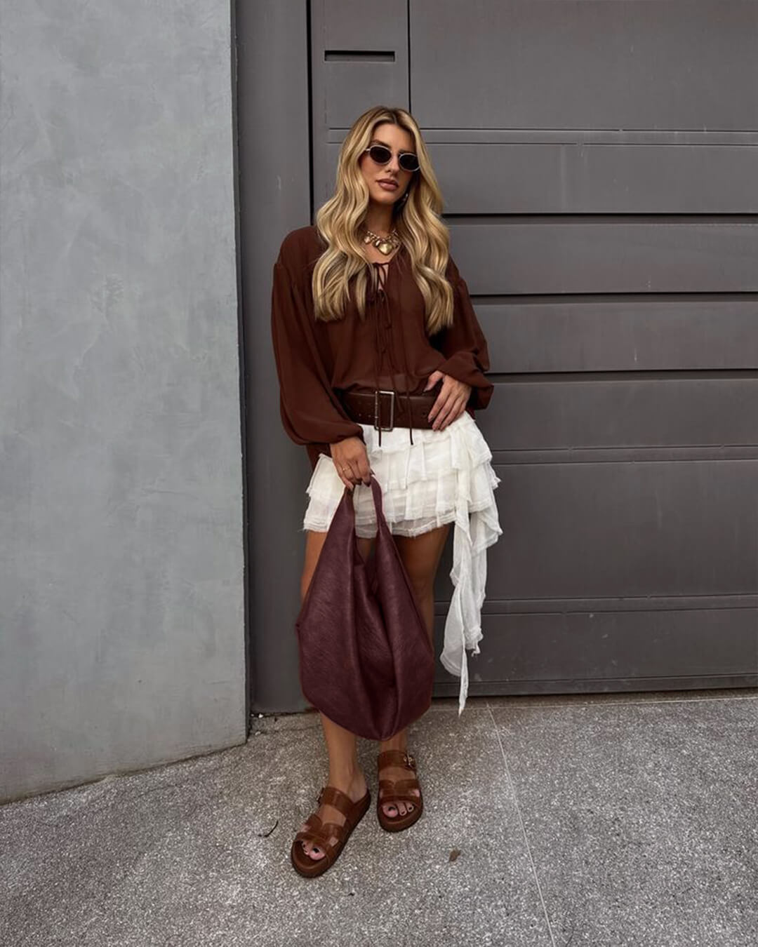 Duttini | Vegan Leather Shoulder Bag - Slouchy Tote